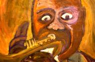 Louis Armstrong, Öl, Portrait, 2004